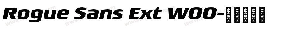 Rogue Sans Ext W00字体转换